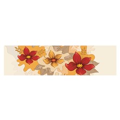 Flower Vector Background Satin Scarf (oblong) by Pakrebo