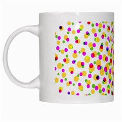 Illustration Abstract Pattern Polka Dot White Mugs by Pakrebo