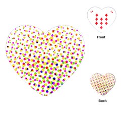 Illustration Abstract Pattern Polka Dot Playing Cards Single Design (heart) by Pakrebo