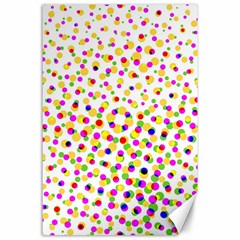 Illustration Abstract Pattern Polka Dot Canvas 24  X 36  by Pakrebo