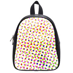 Illustration Abstract Pattern Polka Dot School Bag (small) by Pakrebo