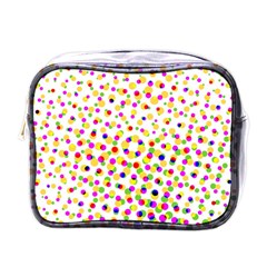 Illustration Abstract Pattern Polka Dot Mini Toiletries Bag (one Side) by Pakrebo