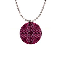 Abstract Pattern Mandala Decorative 1  Button Necklace by Pakrebo