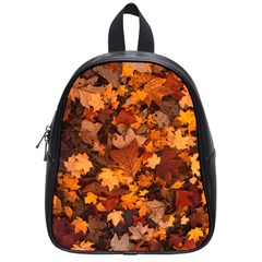 Fall Foliage Autumn Leaves October School Bag (small) by Pakrebo