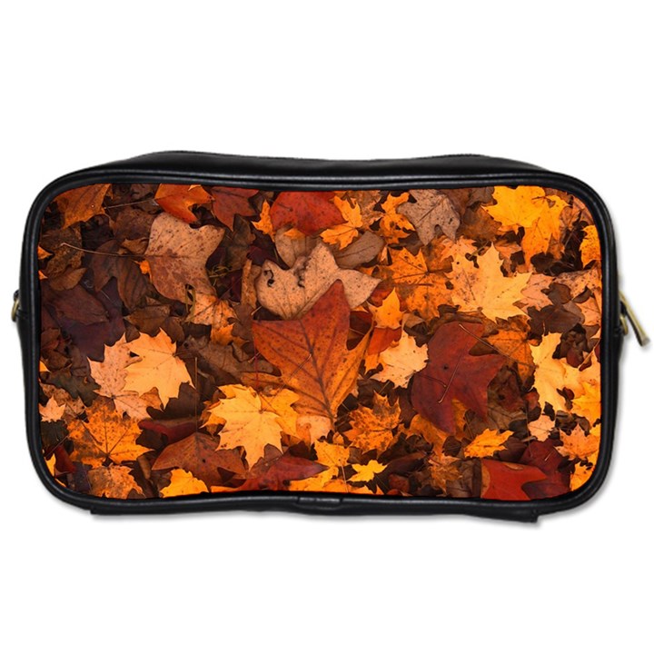 Fall Foliage Autumn Leaves October Toiletries Bag (Two Sides)