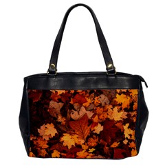 Fall Foliage Autumn Leaves October Oversize Office Handbag by Pakrebo