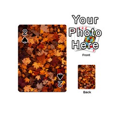 Fall Foliage Autumn Leaves October Playing Cards 54 Designs (mini) by Pakrebo