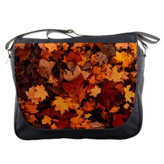 Fall Foliage Autumn Leaves October Messenger Bag by Pakrebo