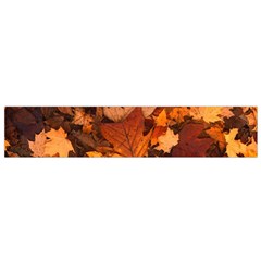 Fall Foliage Autumn Leaves October Small Flano Scarf by Pakrebo