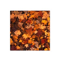 Fall Foliage Autumn Leaves October Satin Bandana Scarf by Pakrebo