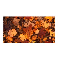 Fall Foliage Autumn Leaves October Satin Wrap by Pakrebo