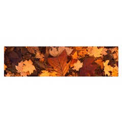 Fall Foliage Autumn Leaves October Satin Scarf (oblong) by Pakrebo