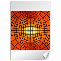 Pattern Background Rings Circle Orange Canvas 20  X 30 