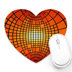 Pattern Background Rings Circle Orange Heart Mousepads by Pakrebo