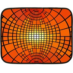 Pattern Background Rings Circle Orange Double Sided Fleece Blanket (mini)  by Pakrebo