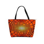 Pattern Background Rings Circle Orange Classic Shoulder Handbag Front