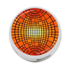 Pattern Background Rings Circle Orange 4-port Usb Hub (one Side) by Pakrebo