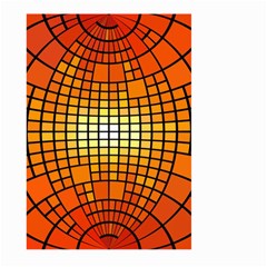 Pattern Background Rings Circle Orange Large Garden Flag (two Sides) by Pakrebo