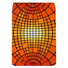 Pattern Background Rings Circle Orange Removable Flap Cover (s) by Pakrebo