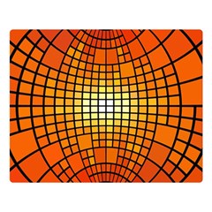 Pattern Background Rings Circle Orange Double Sided Flano Blanket (large)  by Pakrebo