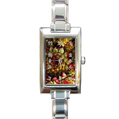 Plant Succulents Succulent Rectangle Italian Charm Watch