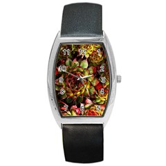 Plant Succulents Succulent Barrel Style Metal Watch