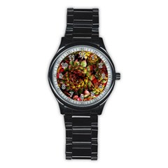 Plant Succulents Succulent Stainless Steel Round Watch