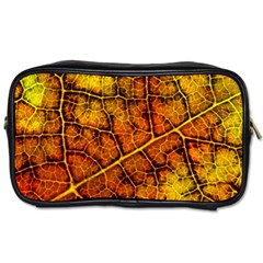 Autumn Leaves Forest Fall Color Toiletries Bag (two Sides) by Pakrebo