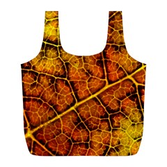 Autumn Leaves Forest Fall Color Full Print Recycle Bag (l)