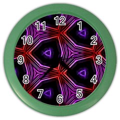 Pattern Abstract Wallpaper Art Color Wall Clock