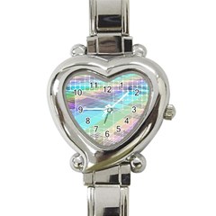 Abstract Lines Perspective Plan Heart Italian Charm Watch