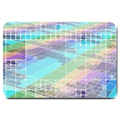 Abstract Lines Perspective Plan Large Doormat  by Pakrebo