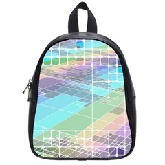 Abstract Lines Perspective Plan School Bag (small) by Pakrebo