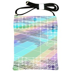 Abstract Lines Perspective Plan Shoulder Sling Bag by Pakrebo