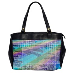 Abstract Lines Perspective Plan Oversize Office Handbag by Pakrebo