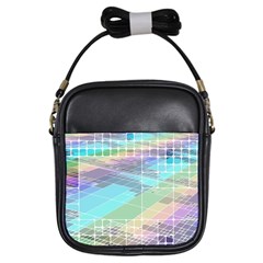 Abstract Lines Perspective Plan Girls Sling Bag by Pakrebo