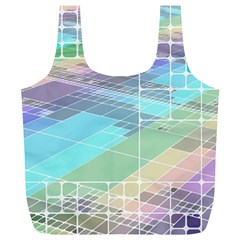 Abstract Lines Perspective Plan Full Print Recycle Bag (xl) by Pakrebo