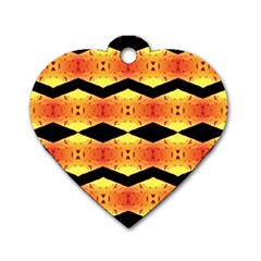 Wallpaper Background Abstract Dog Tag Heart (One Side)