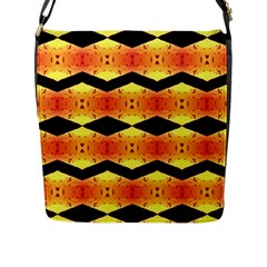 Wallpaper Background Abstract Flap Closure Messenger Bag (L)