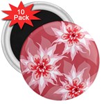 Flower Leaf Nature Flora Floral 3  Magnets (10 pack)  Front