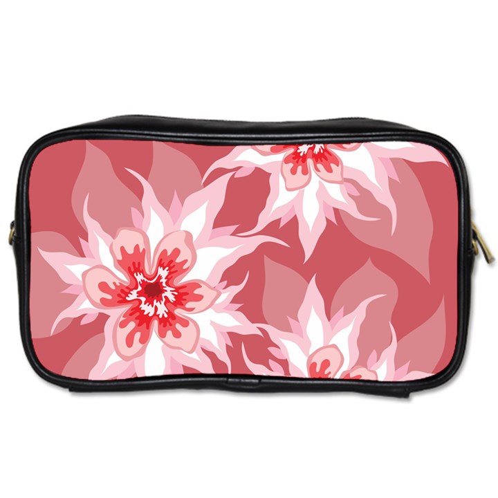 Flower Leaf Nature Flora Floral Toiletries Bag (One Side)