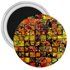 Color Abstract Artifact Pixel 3  Magnets by Pakrebo