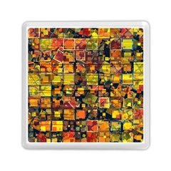 Color Abstract Artifact Pixel Memory Card Reader (square) by Pakrebo