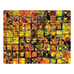 Color Abstract Artifact Pixel Double Sided Flano Blanket (large)  by Pakrebo