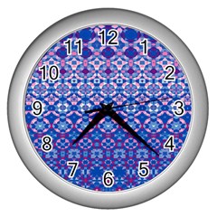 Digital Art Art Artwork Abstract Wall Clock (silver) by Pakrebo