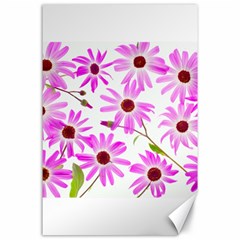 Pink Purple Daisies Design Flowers Canvas 24  X 36  by Pakrebo