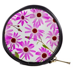 Pink Purple Daisies Design Flowers Mini Makeup Bag by Pakrebo