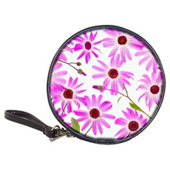 Pink Purple Daisies Design Flowers Classic 20-cd Wallets by Pakrebo