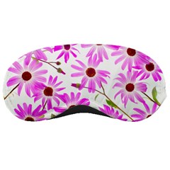 Pink Purple Daisies Design Flowers Sleeping Mask by Pakrebo