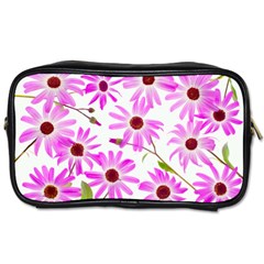 Pink Purple Daisies Design Flowers Toiletries Bag (one Side) by Pakrebo